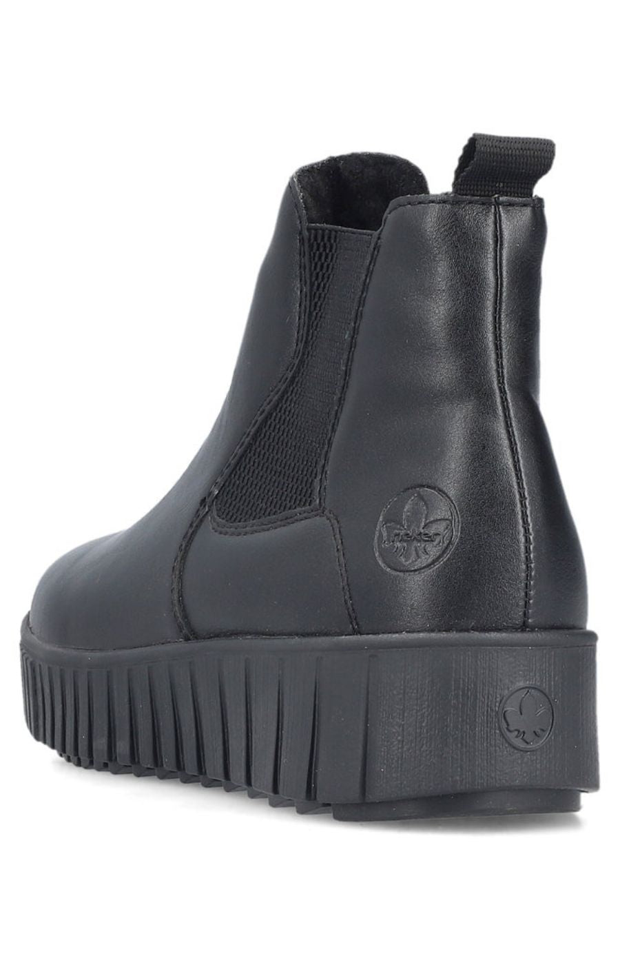 Rieker Zip Chelsea Boot in Black