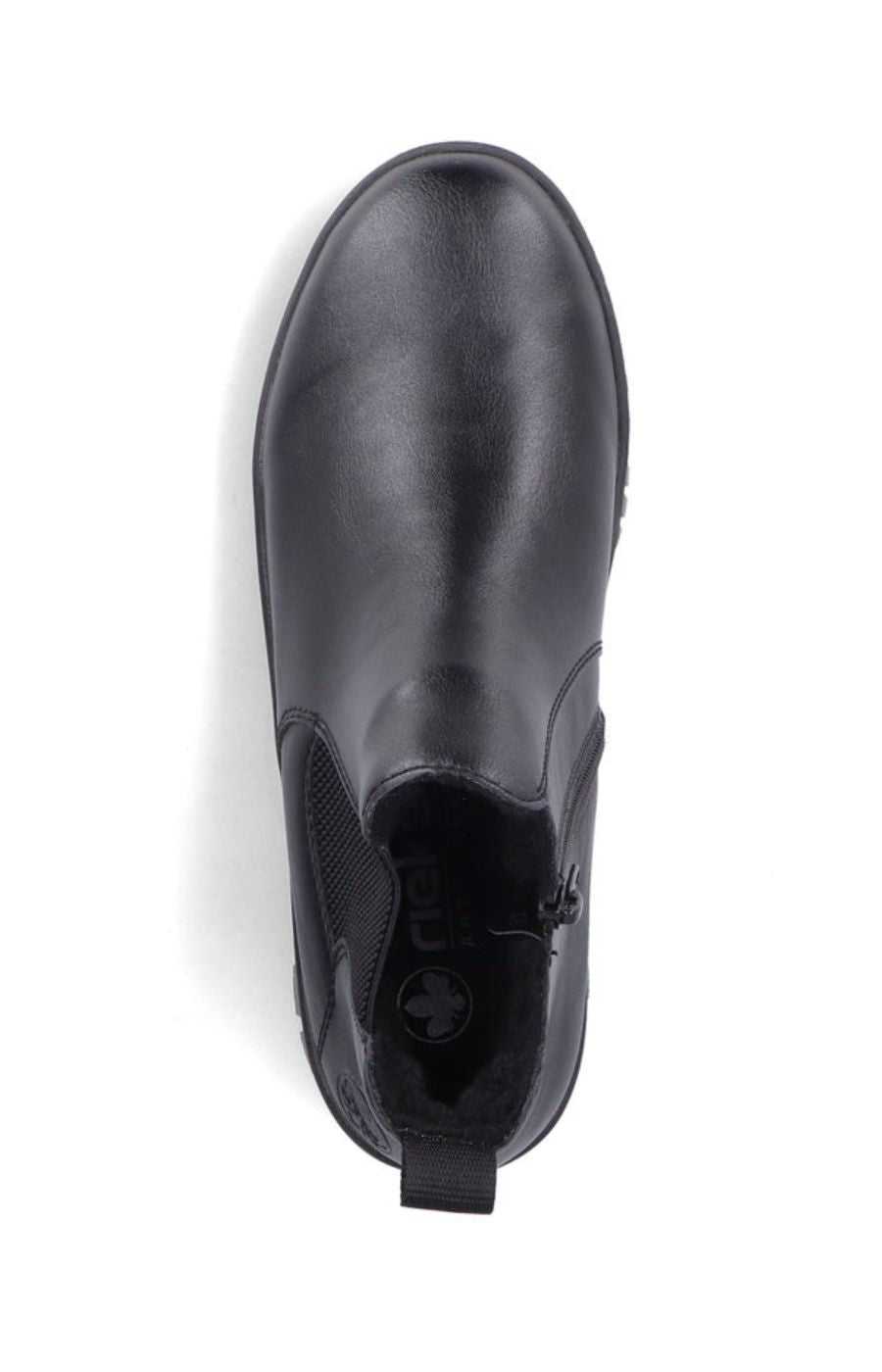 Rieker Zip Chelsea Boot in Black