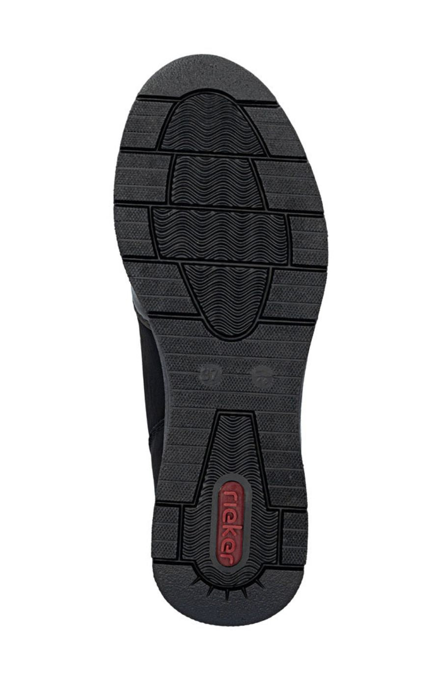 Rieker Zip Wedge Trainer in Black