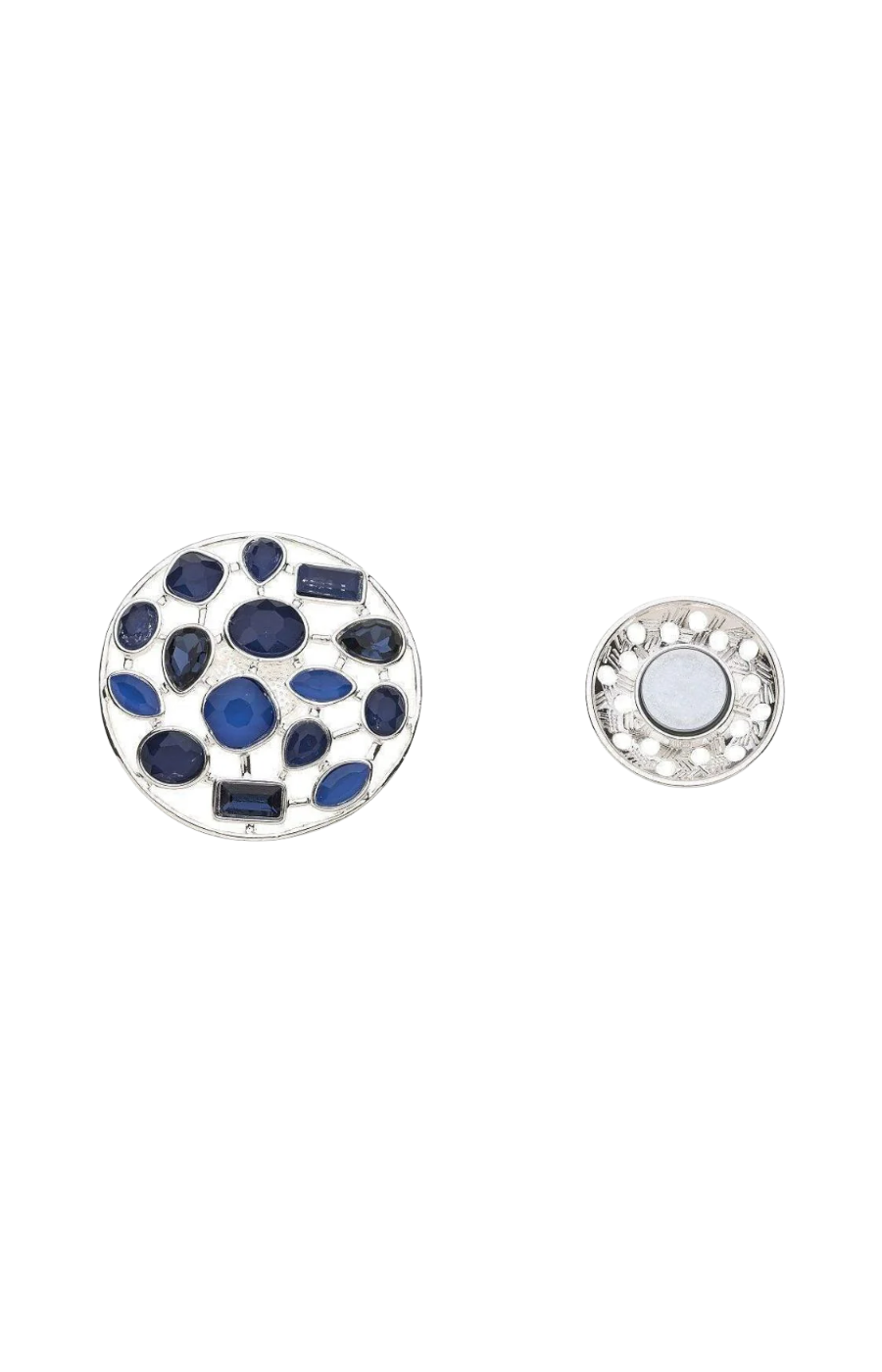 Riley Magnetic Brooch in Blue