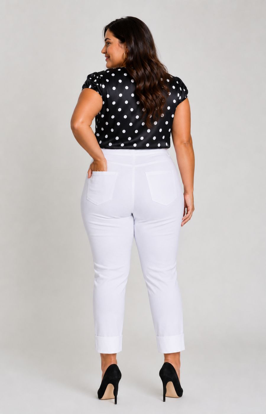 Robell 7/8th Trousers | White