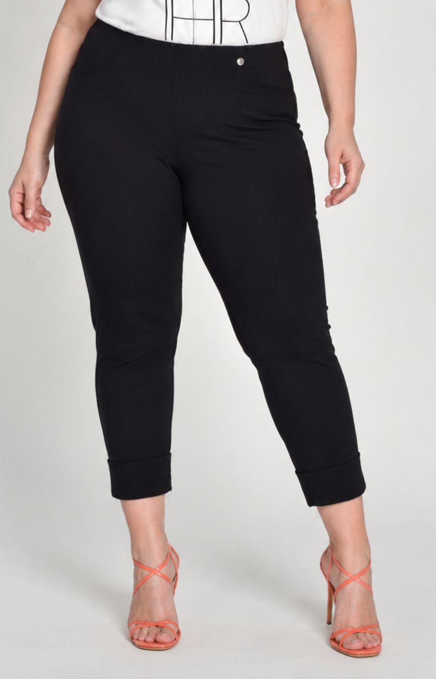 Robell 7/8ths Trousers | Black