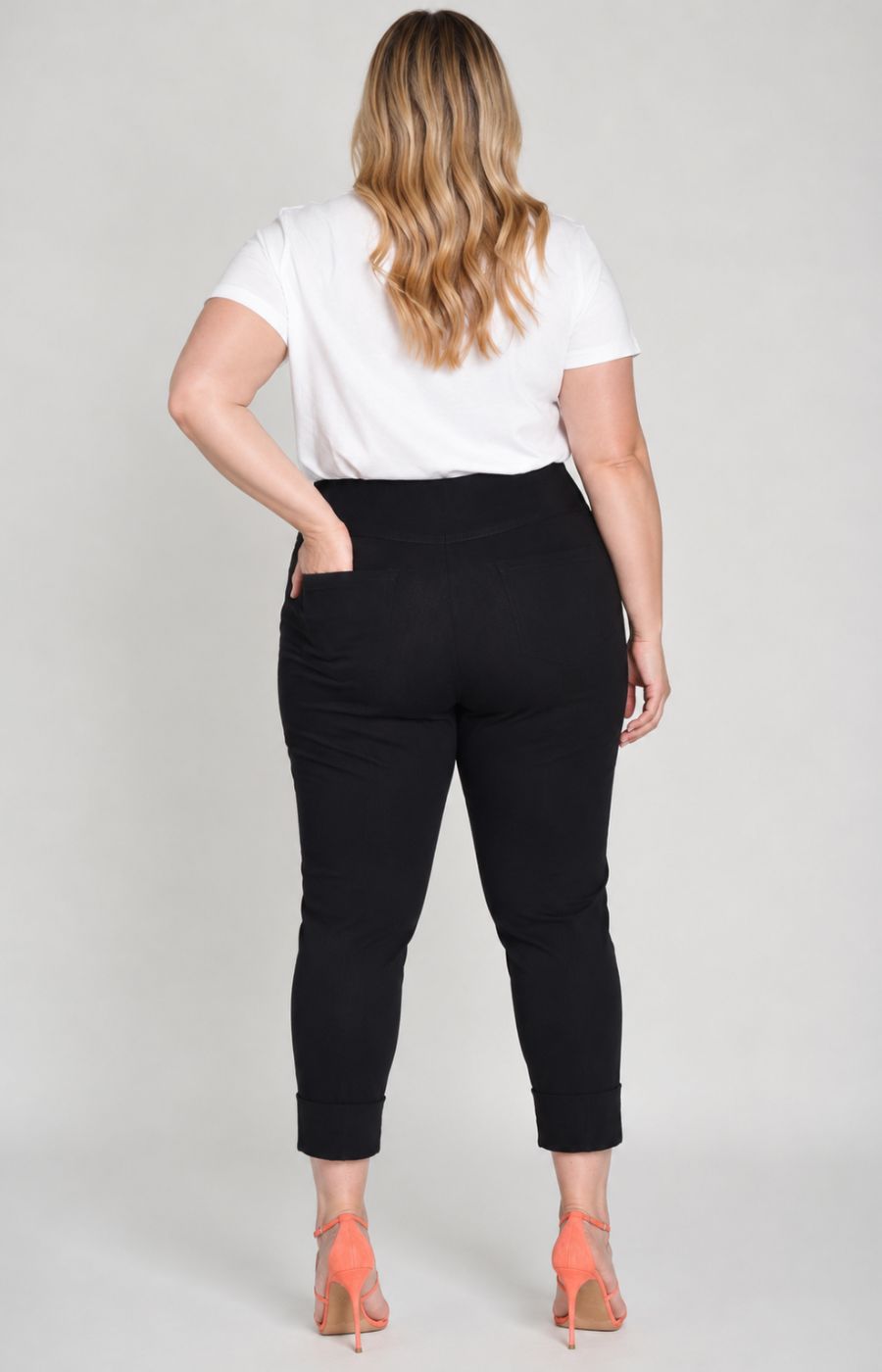 Robell 7/8ths Trousers | Black