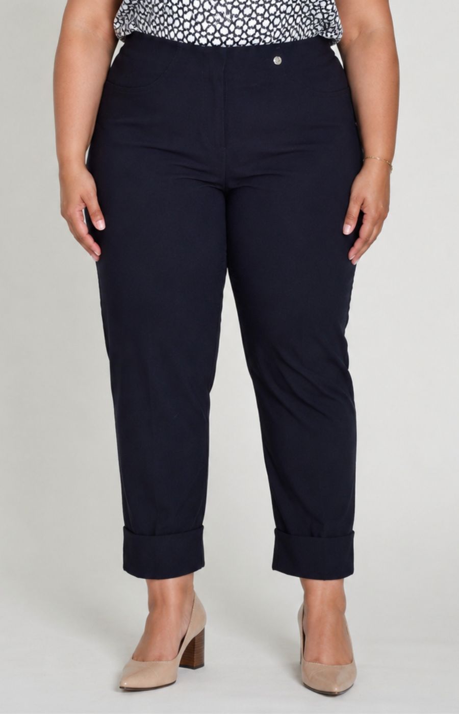 Robell 7/8ths Trousers | Navy