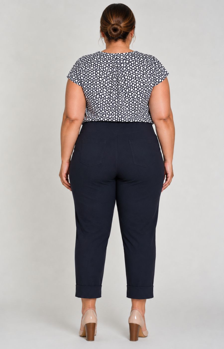 Robell 7/8ths Trousers | Navy