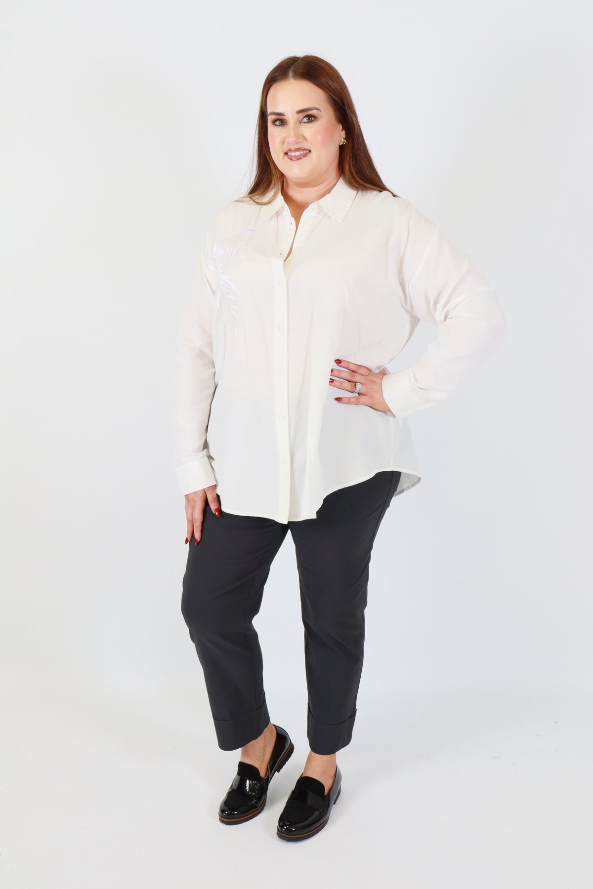 Robell 7/8ths Trousers | Navy