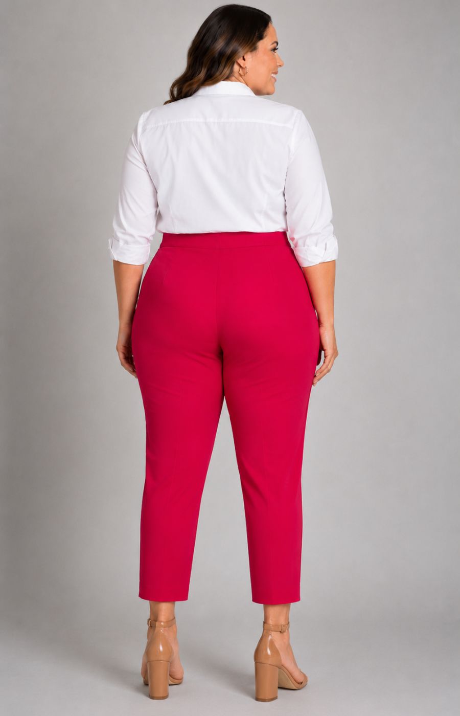 Robell Crop Trousers | Hot Pink