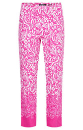 Robell Marie Trousers in Pink Paisley