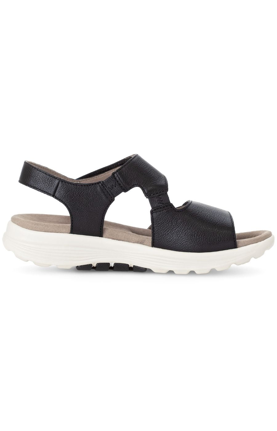 Rolling Soft Black Trekking Sandal by Gabor