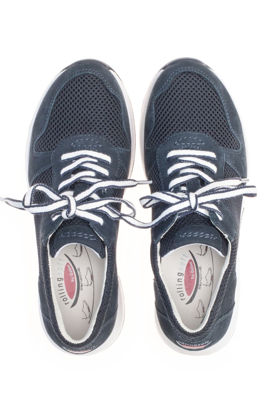 Rolling Soft Navy Trainer by Gabor