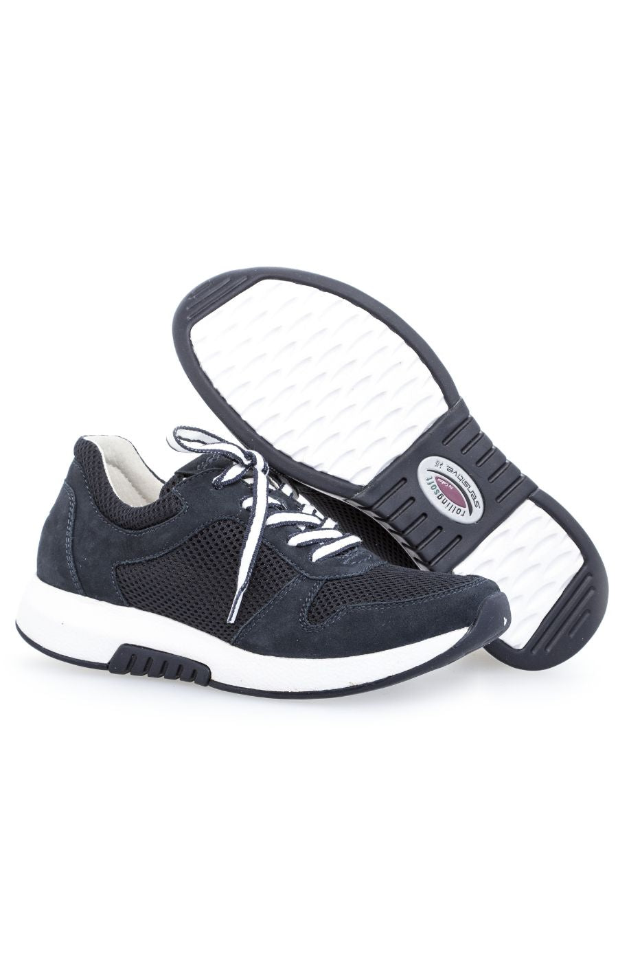 Rolling Soft Navy Trainer by Gabor