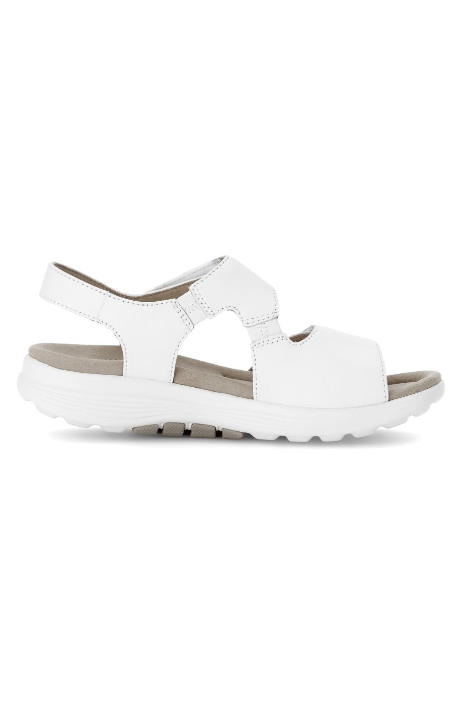 Rolling Soft White Trekking Sandal by Gabor