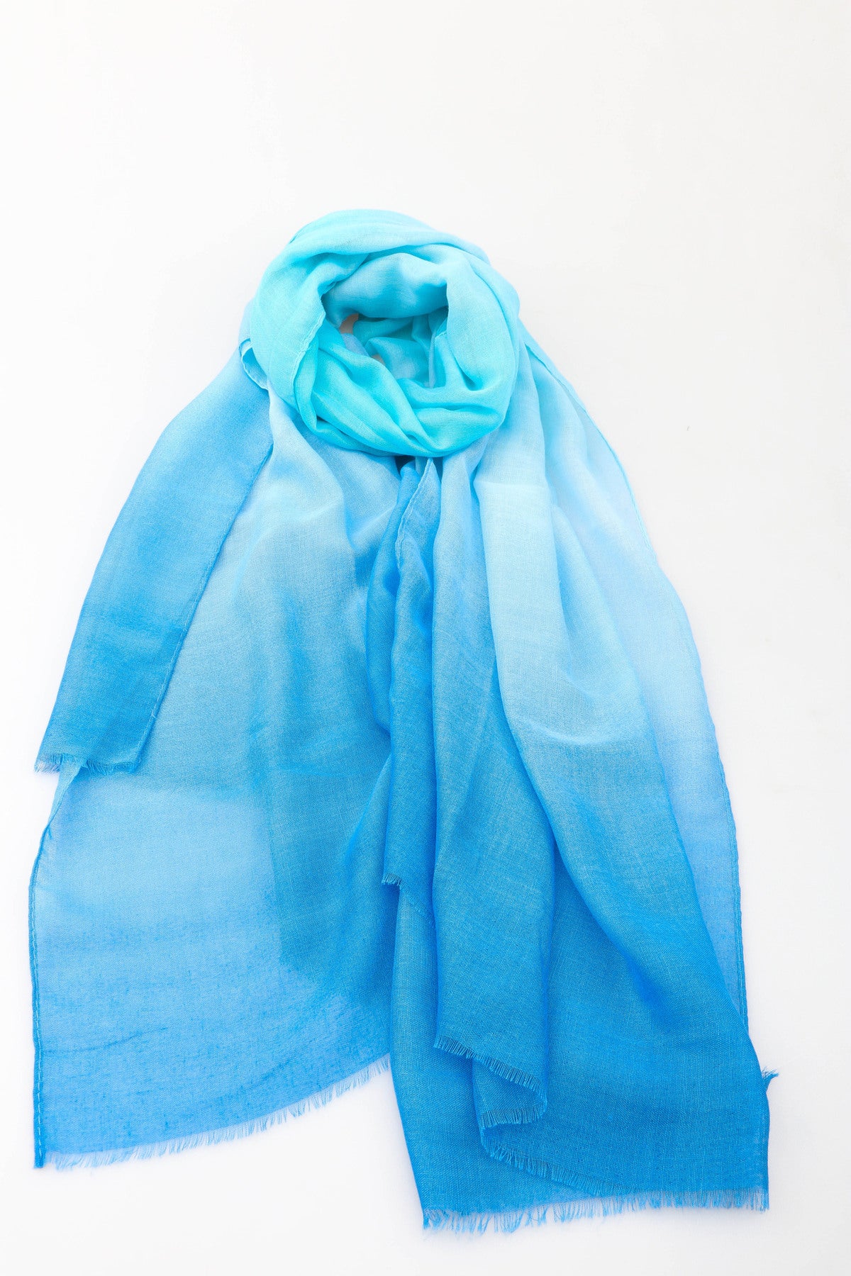 Rue Scarf in Blue Ombre