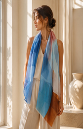 Sadie Scarf in Blue