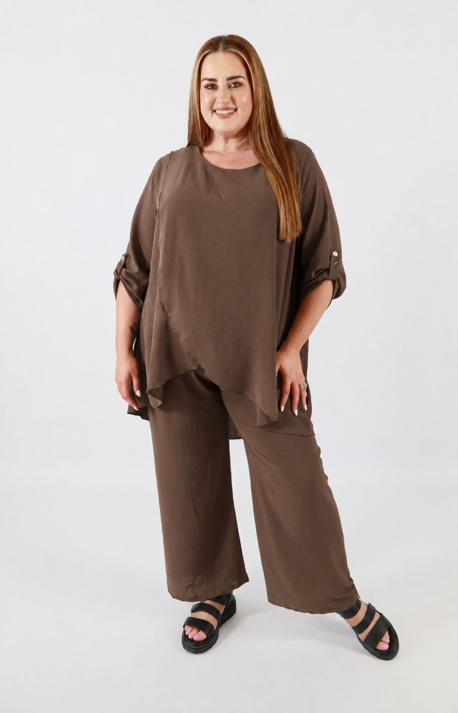 Shania Co-ord in Brown