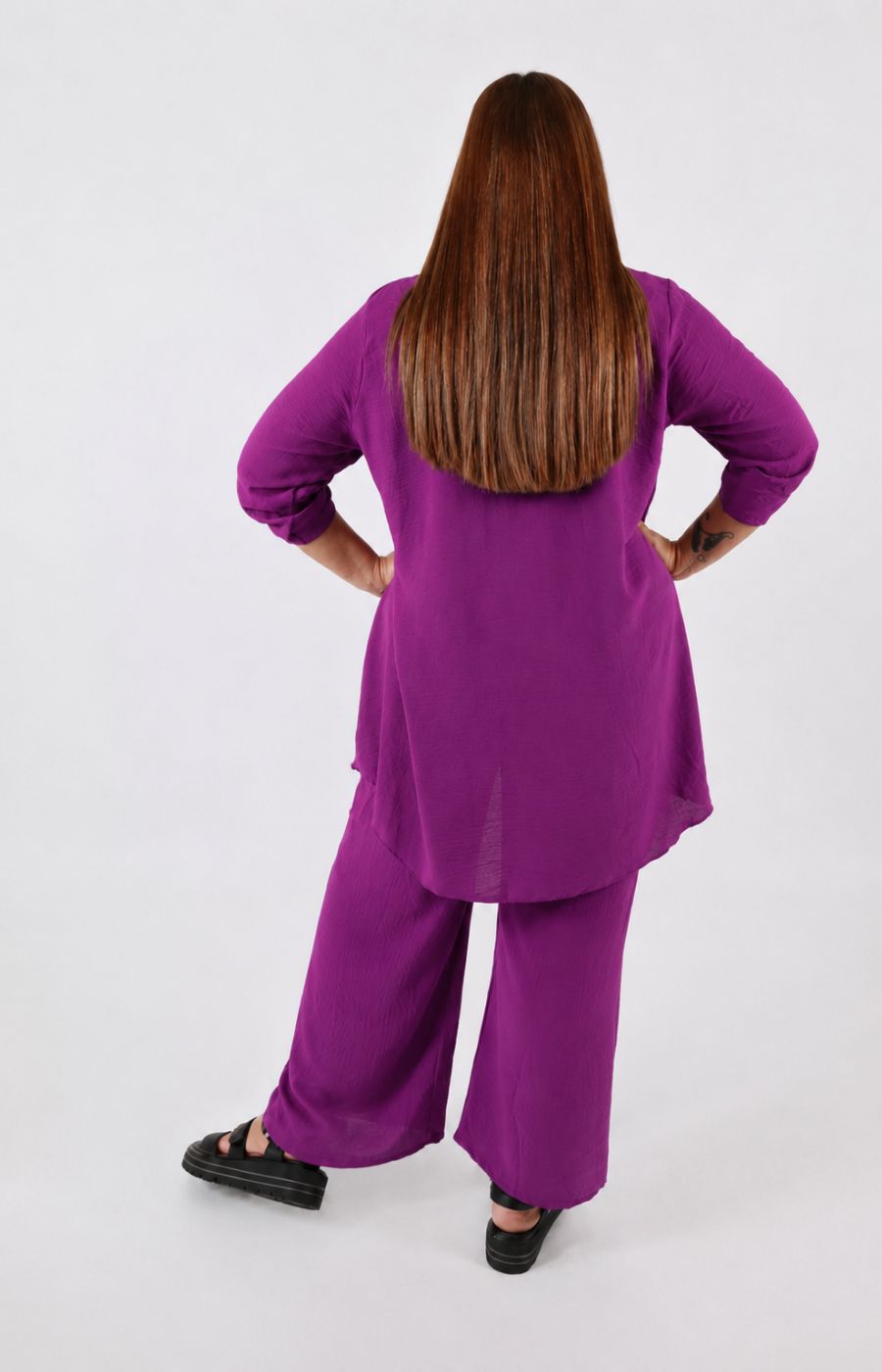 Shania Co-ord in Plum