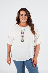 Stephanie Blouse in Cream