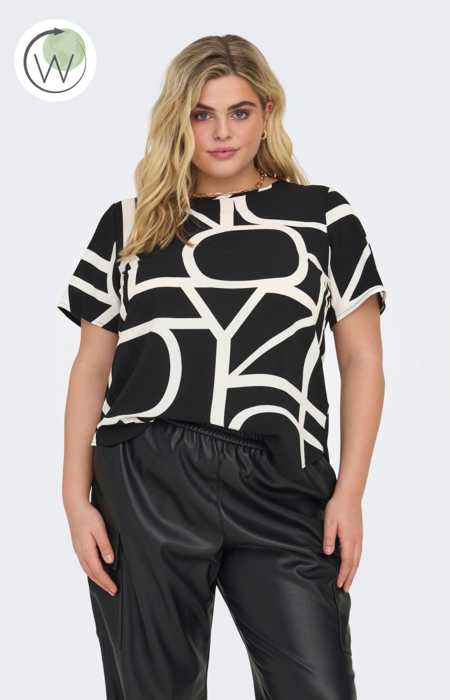 Only Carmakoma Monochrome Top