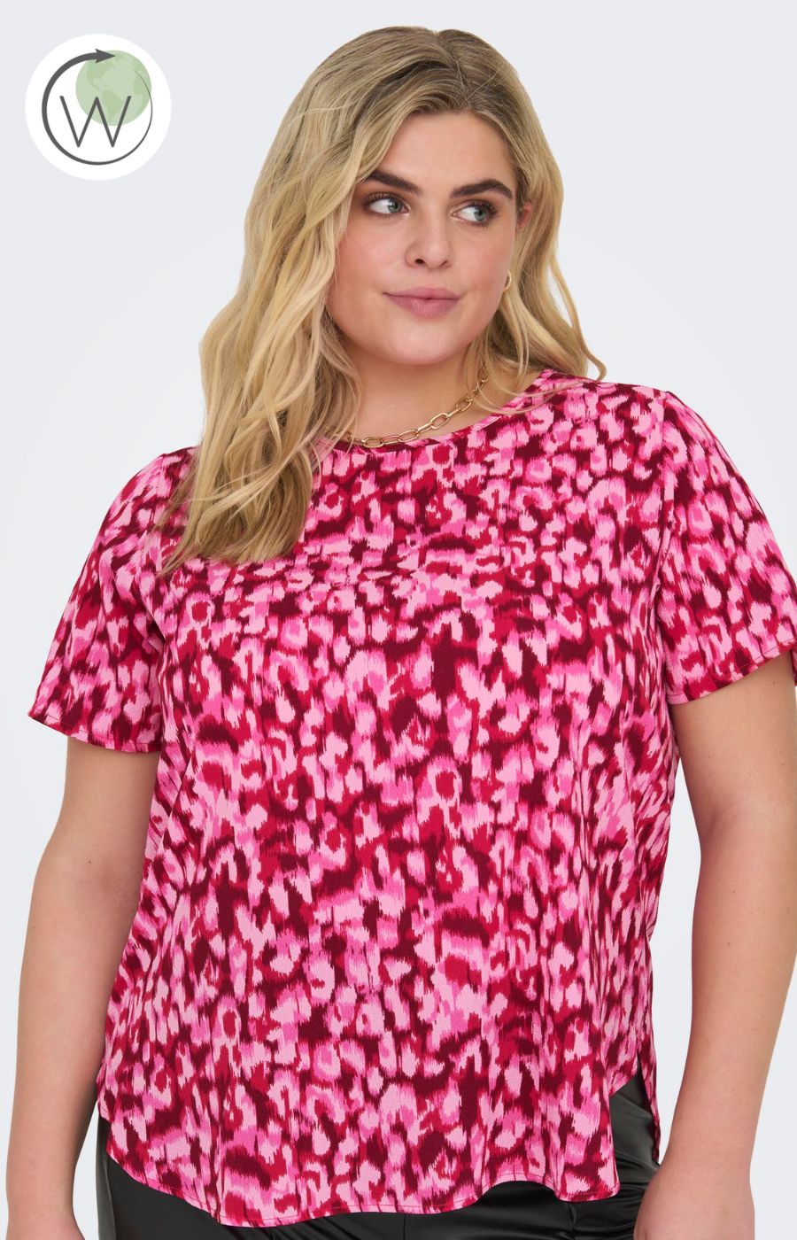 Only Carmakoma Pink Leopard Top