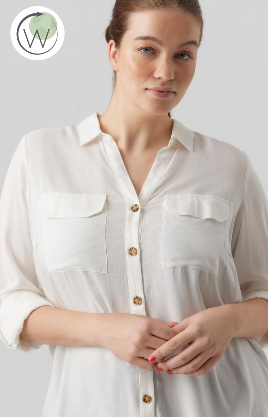 Vero Moda Curve White Shirt