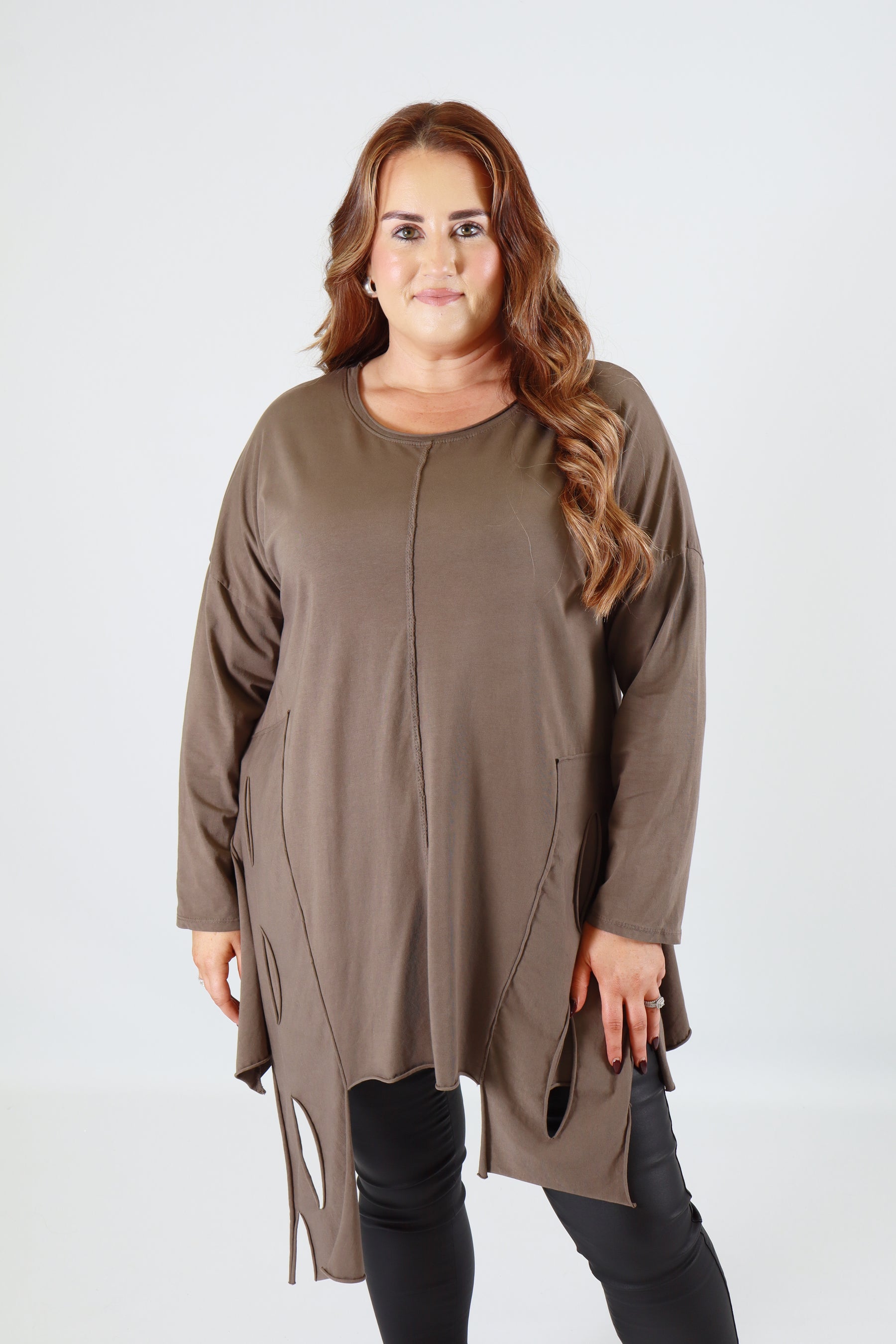 Tamsin Top In Taupe