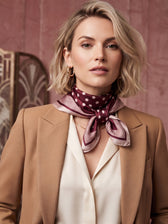 Taylor Silk Scarf in Wine