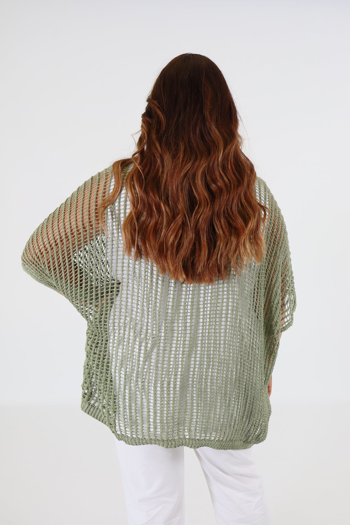 Tilly Crochet Top in Khaki