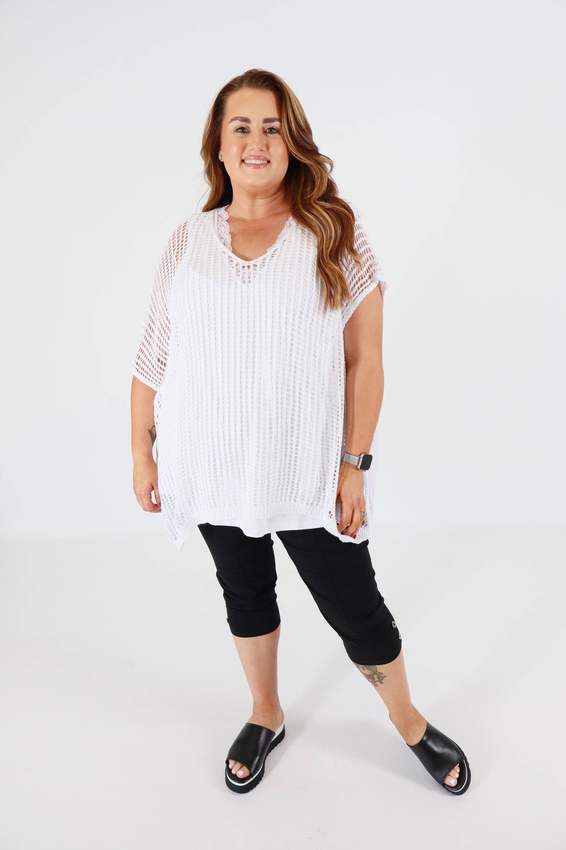 Tilly Crochet Top in White