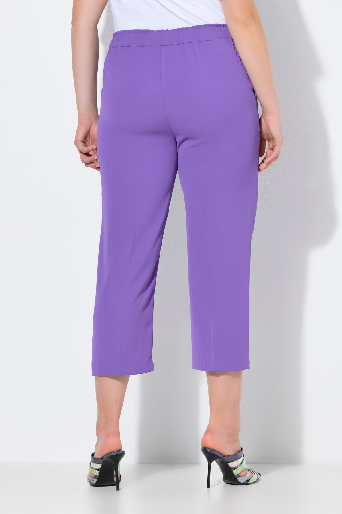Ulla Popken 7/8th Trousers in Lilac