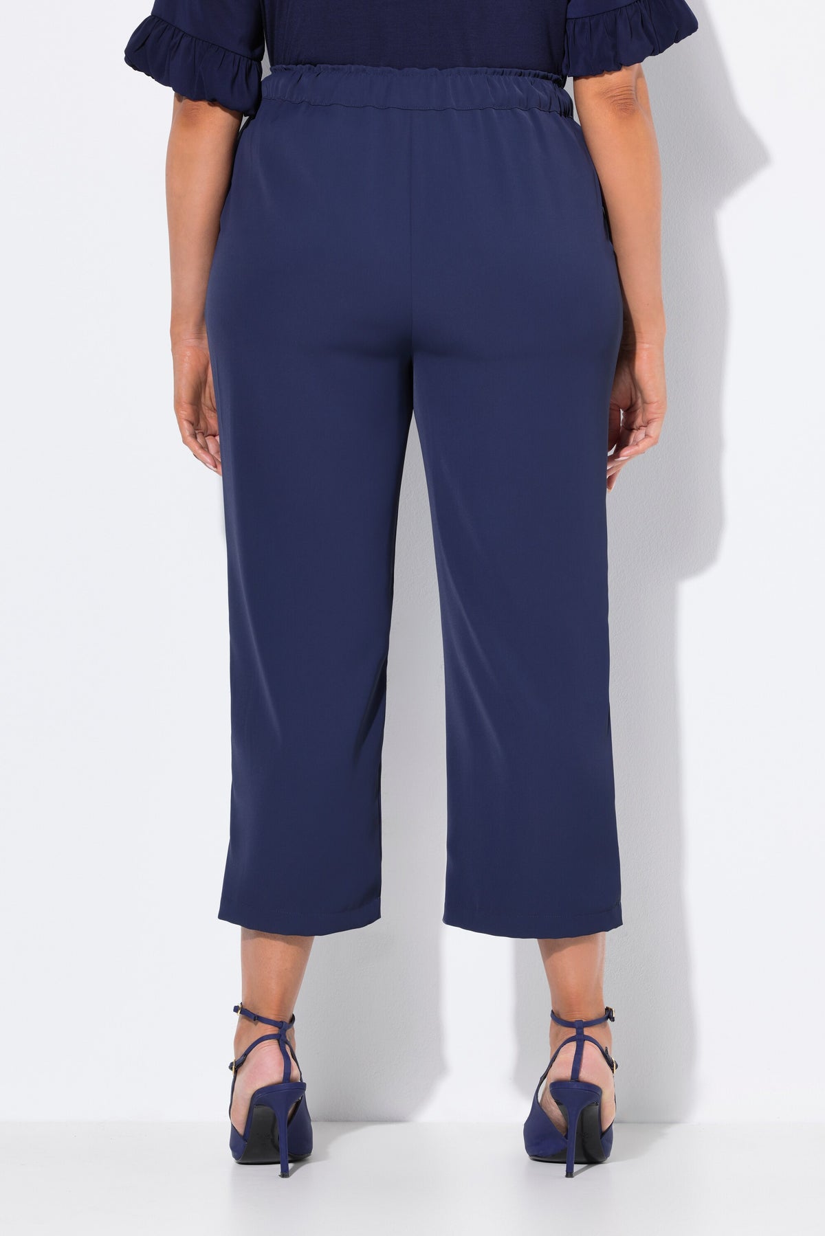 Ulla Popken 7/8th Trousers in Marine