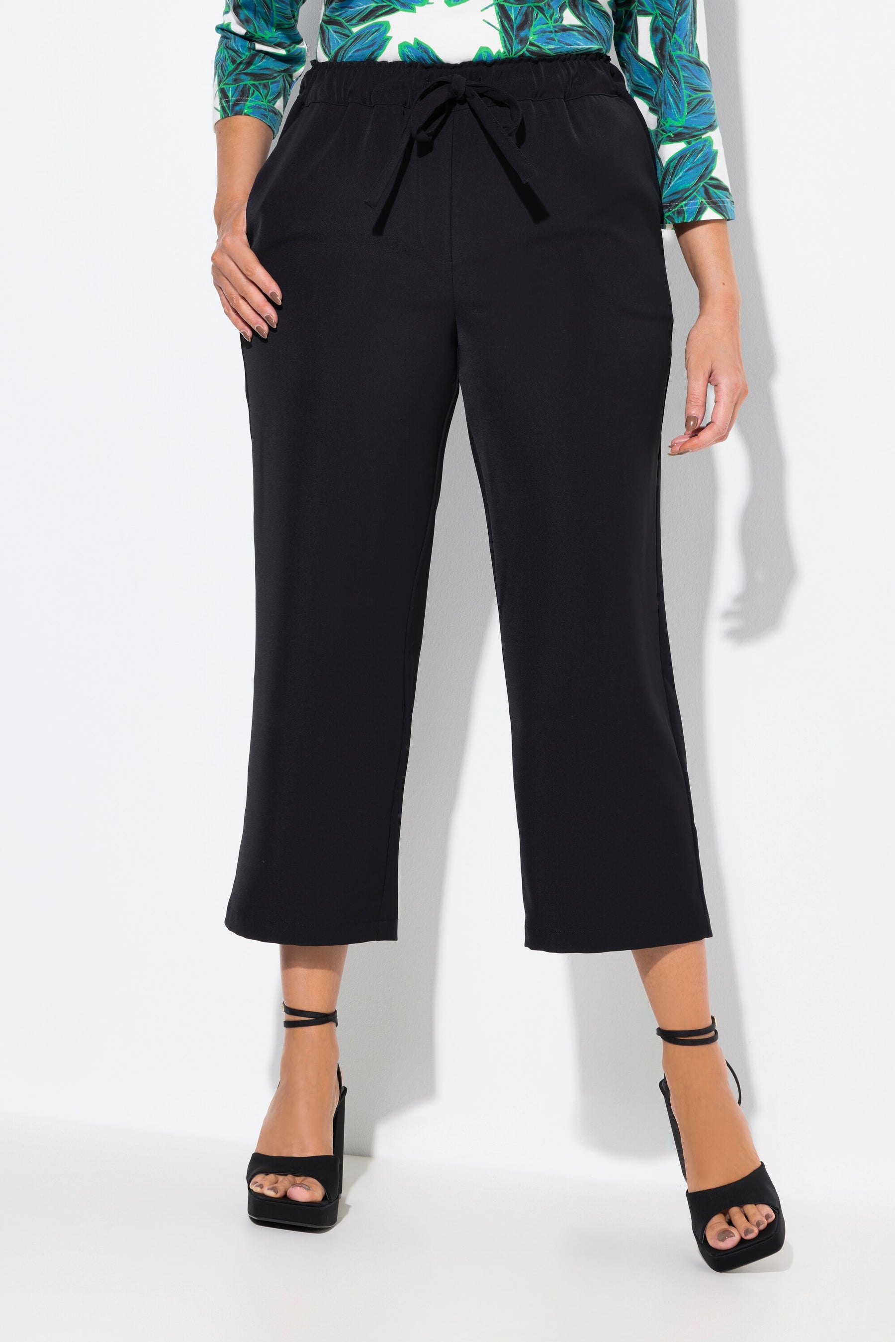 Ulla Popken Black 7/8th Trousers