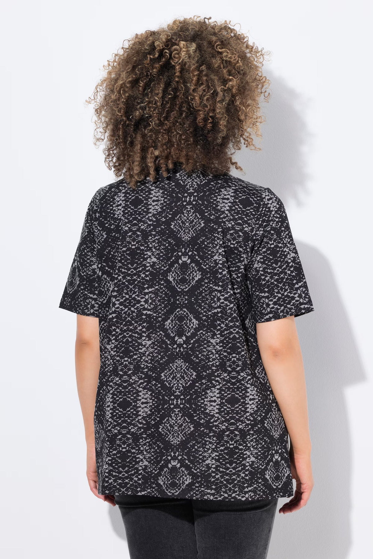 Ulla Popken Black Snake T-Shirt