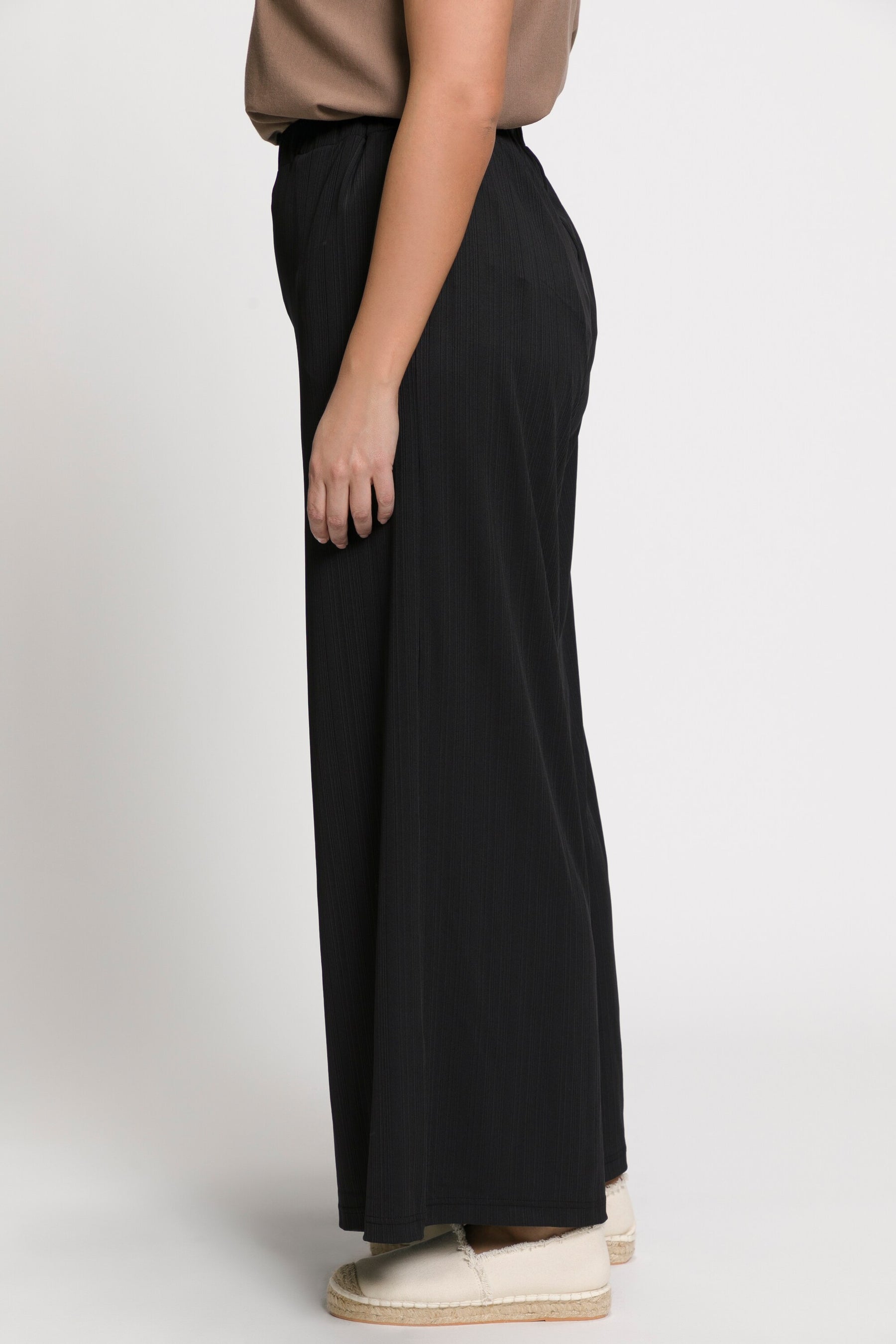 Ulla Popken Black Wide Leg Trousers