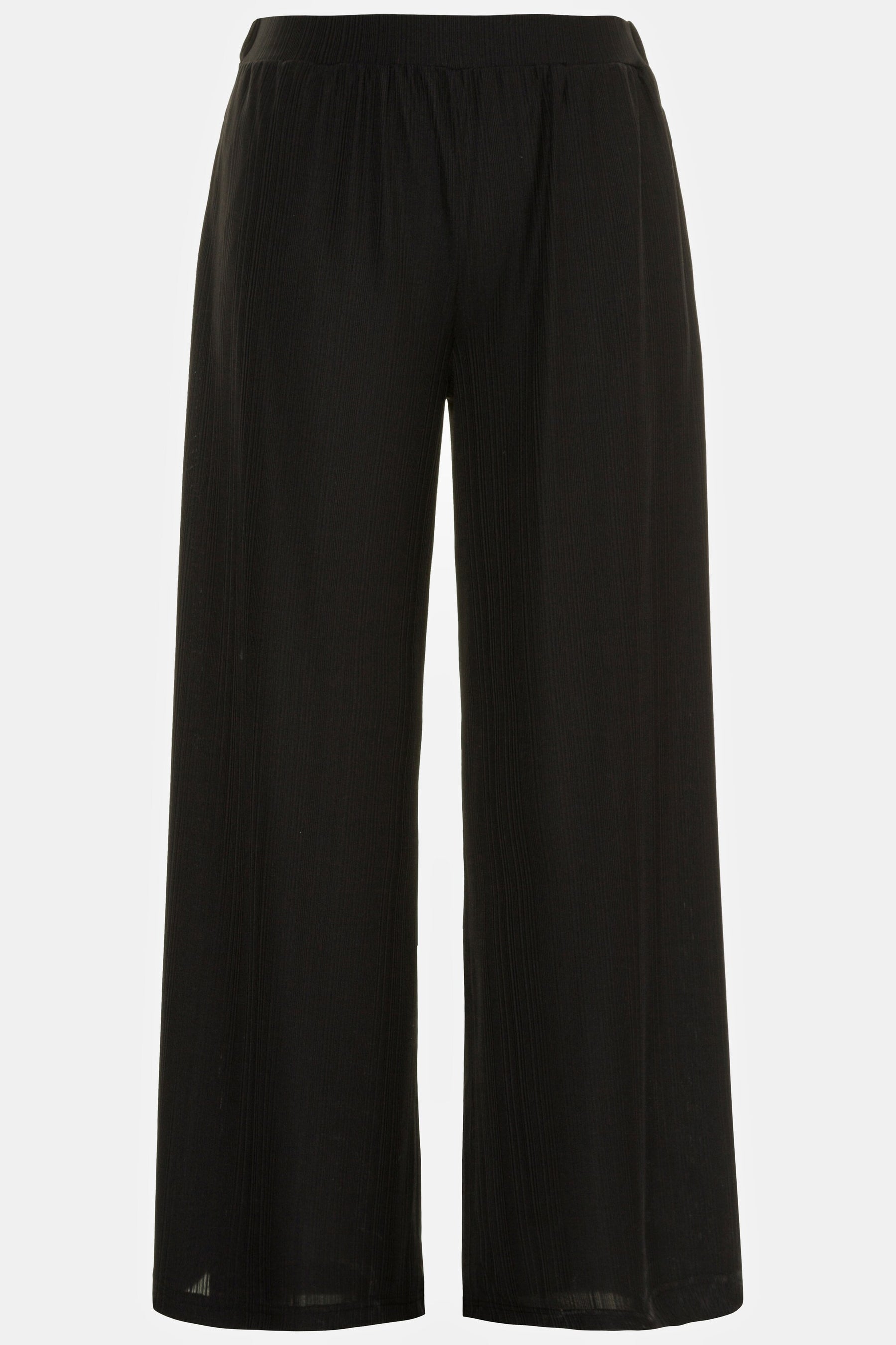 Ulla Popken Black Wide Leg Trousers