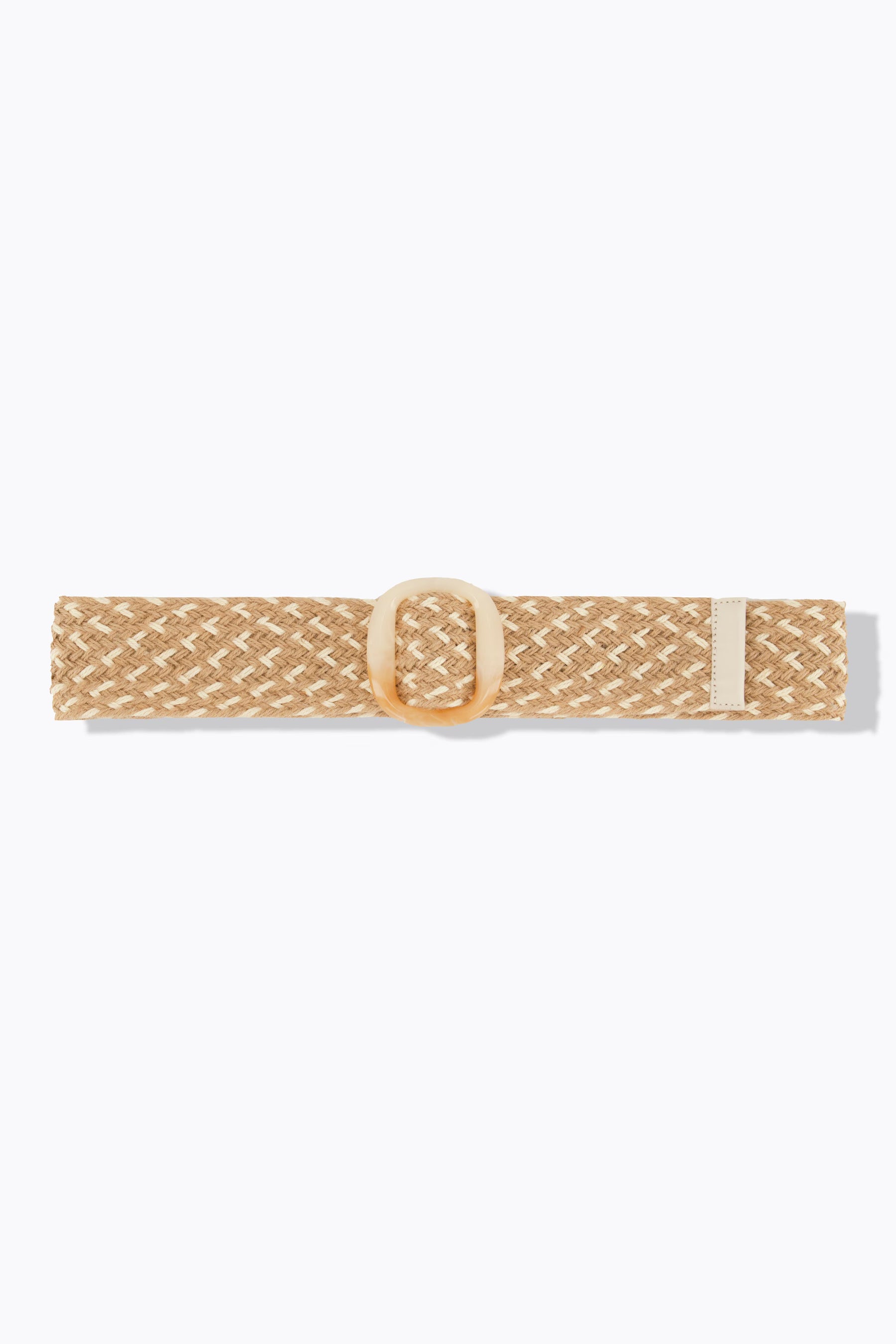 Ulla Popken Braided Belt in Tan