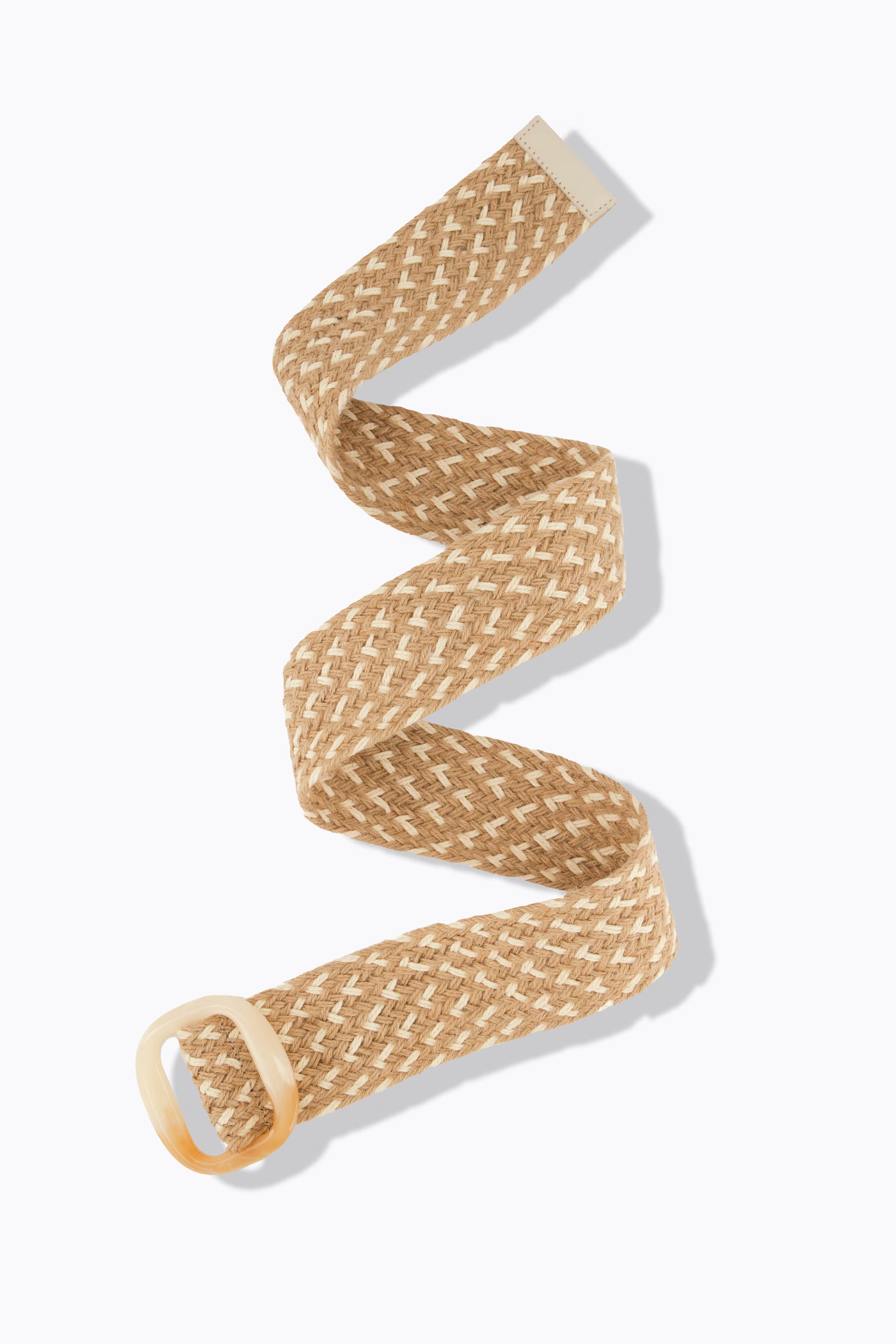 Ulla Popken Braided Belt in Tan