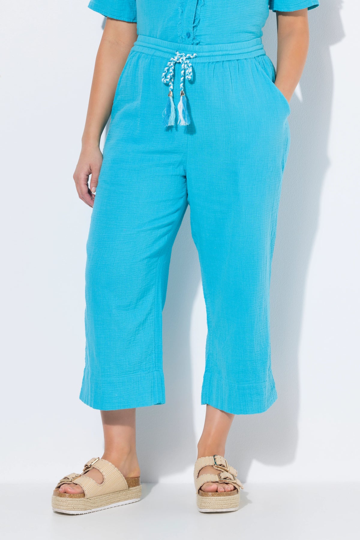 Ulla Popken Culottes in Turquoise