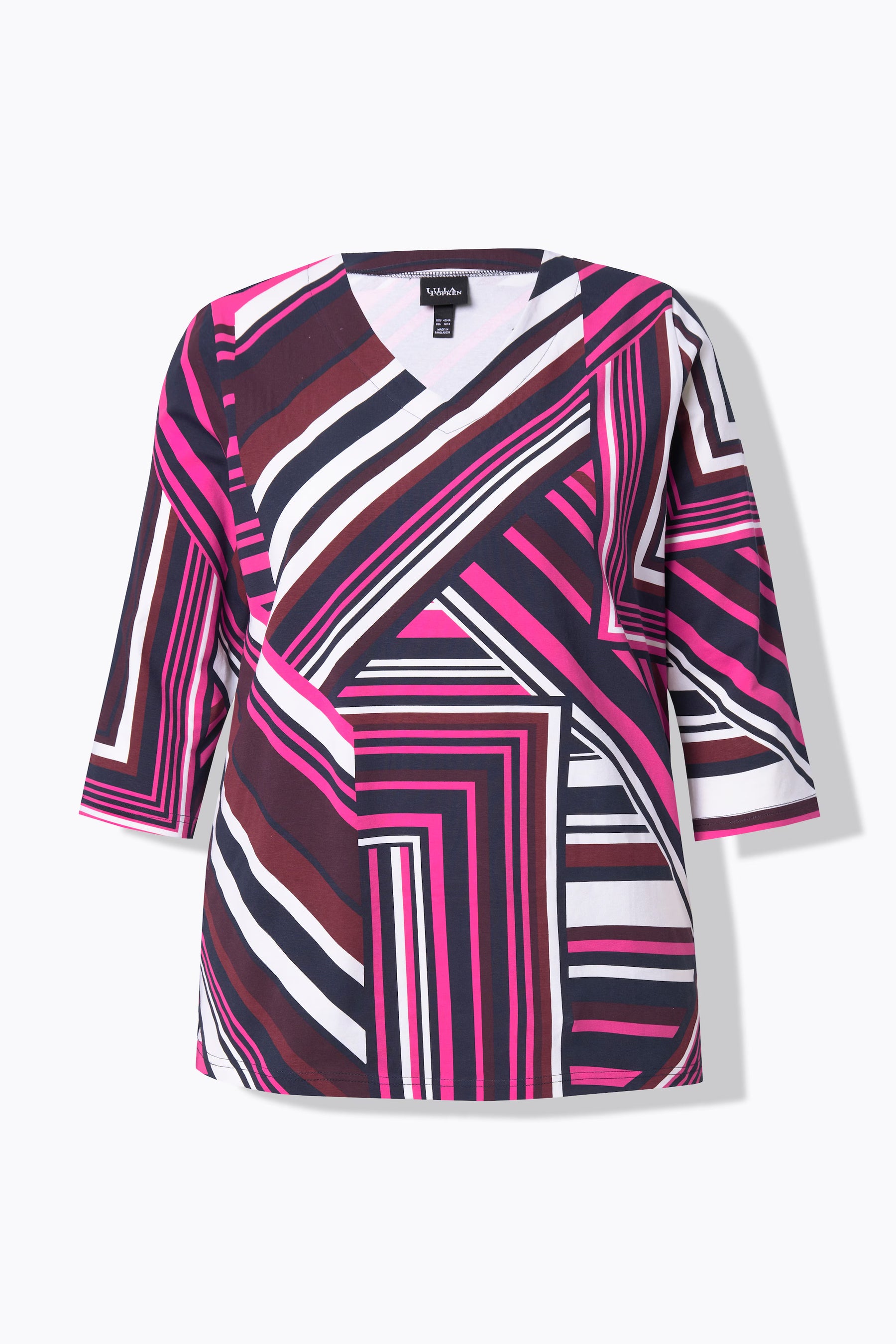 Ulla Popken Graphic Stripes Shirt