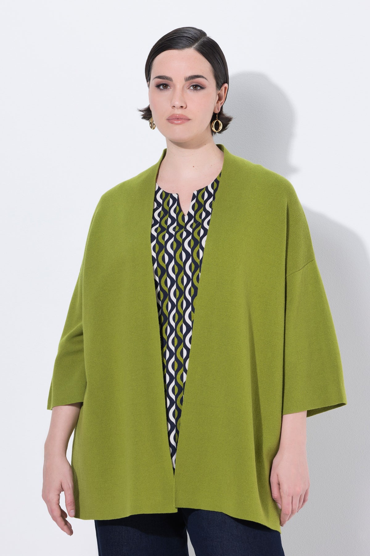 Ulla Popken Green Cardigan