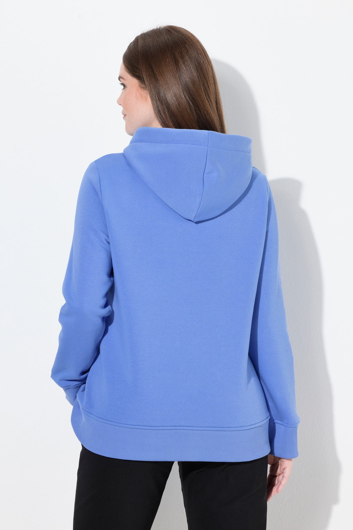 Ulla Popken Hoodie in Cornflower Blue