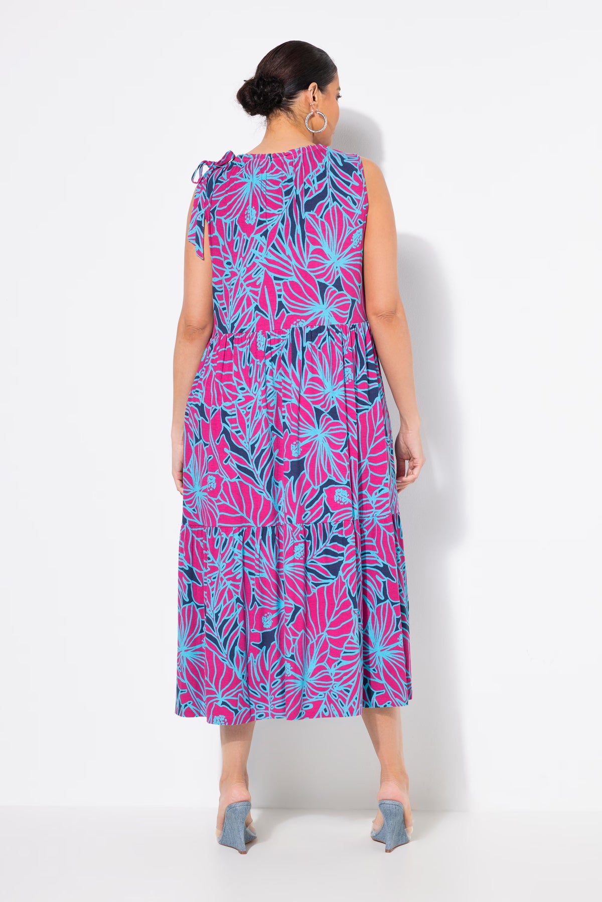 Ulla Popken Jersey Floral Midi Dress