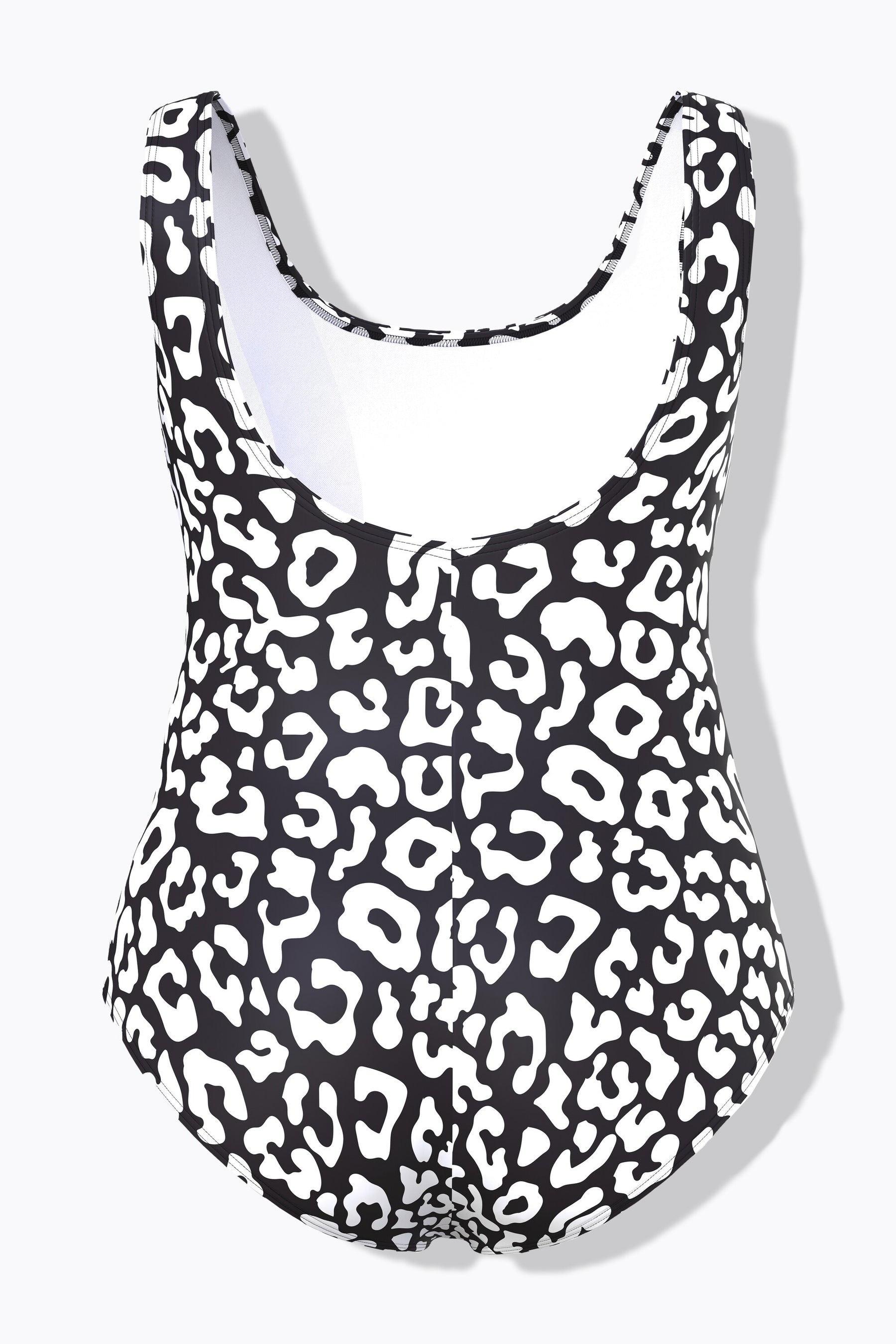 Ulla Popken Leopard Swimsuit in Black