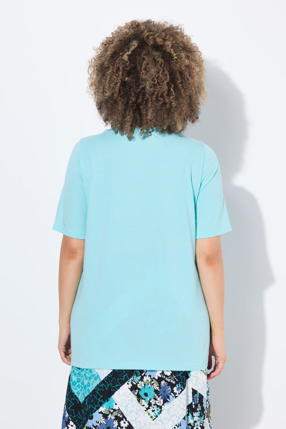 Ulla Popken Mandala T-Shirt in Turquoise