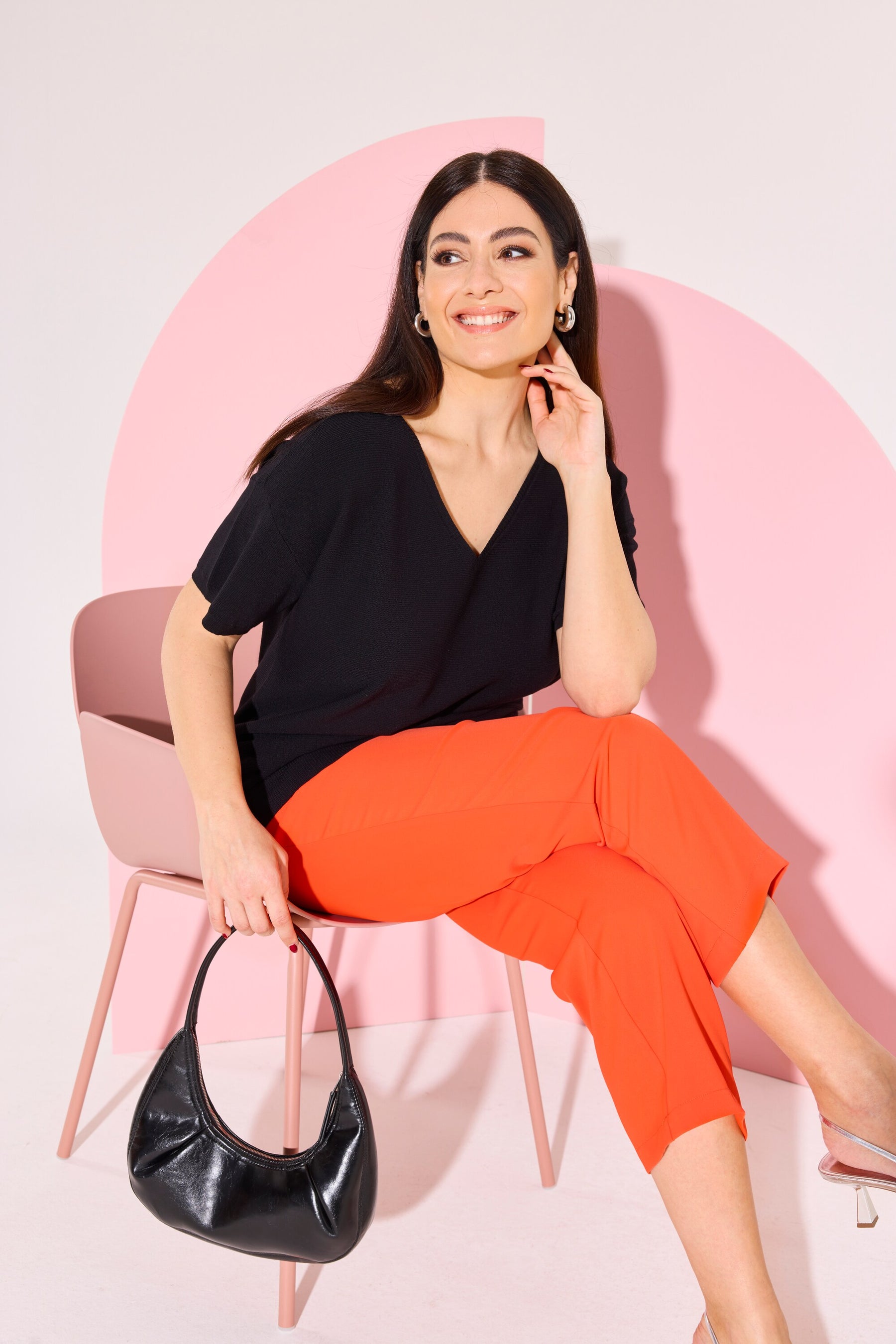 Ulla Popken Orange 7/8th Trousers