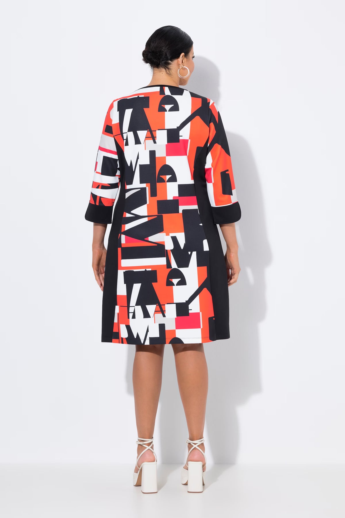 Ulla Popken Orange Graphic Dress