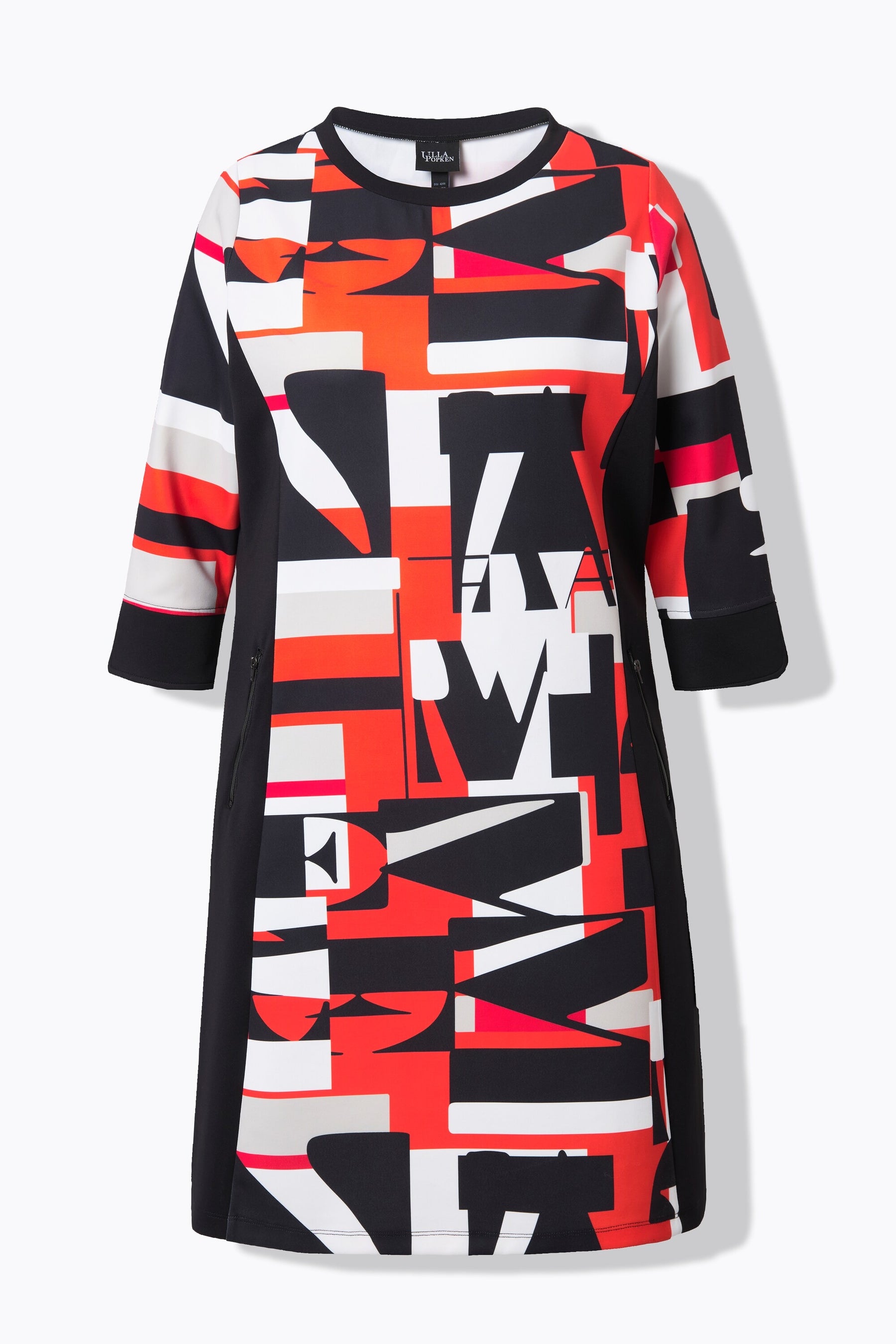 Ulla Popken Orange Graphic Dress