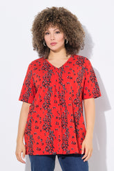 Ulla Popken Orange Lettering T-Shirt