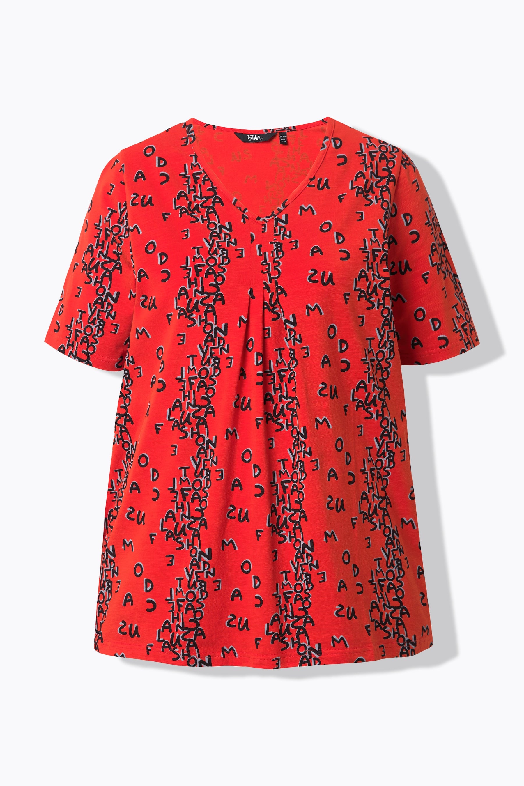 Ulla Popken Orange Lettering T-Shirt