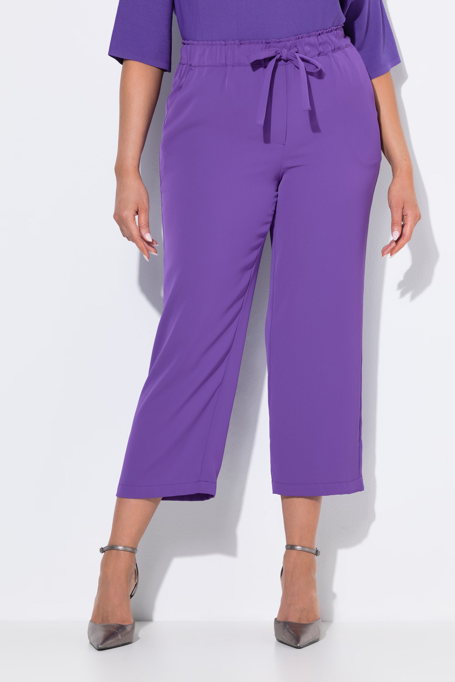 Ulla Popken Purple 7/8th Trousers