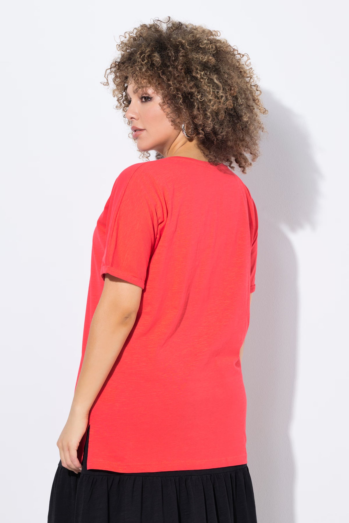 Ulla Popken Red Bow T-Shirt